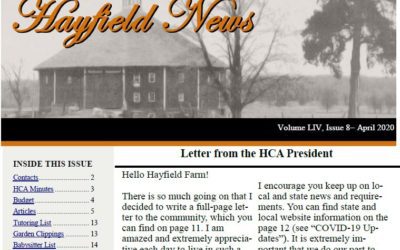 April Hayfield News 2020