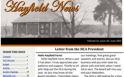 June Hayfield News 2021